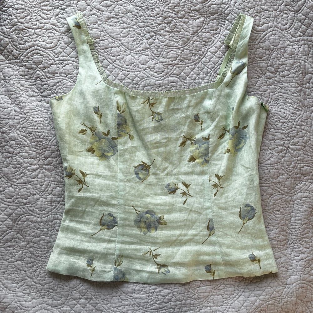 Betsy Johnson Floral Corset Top